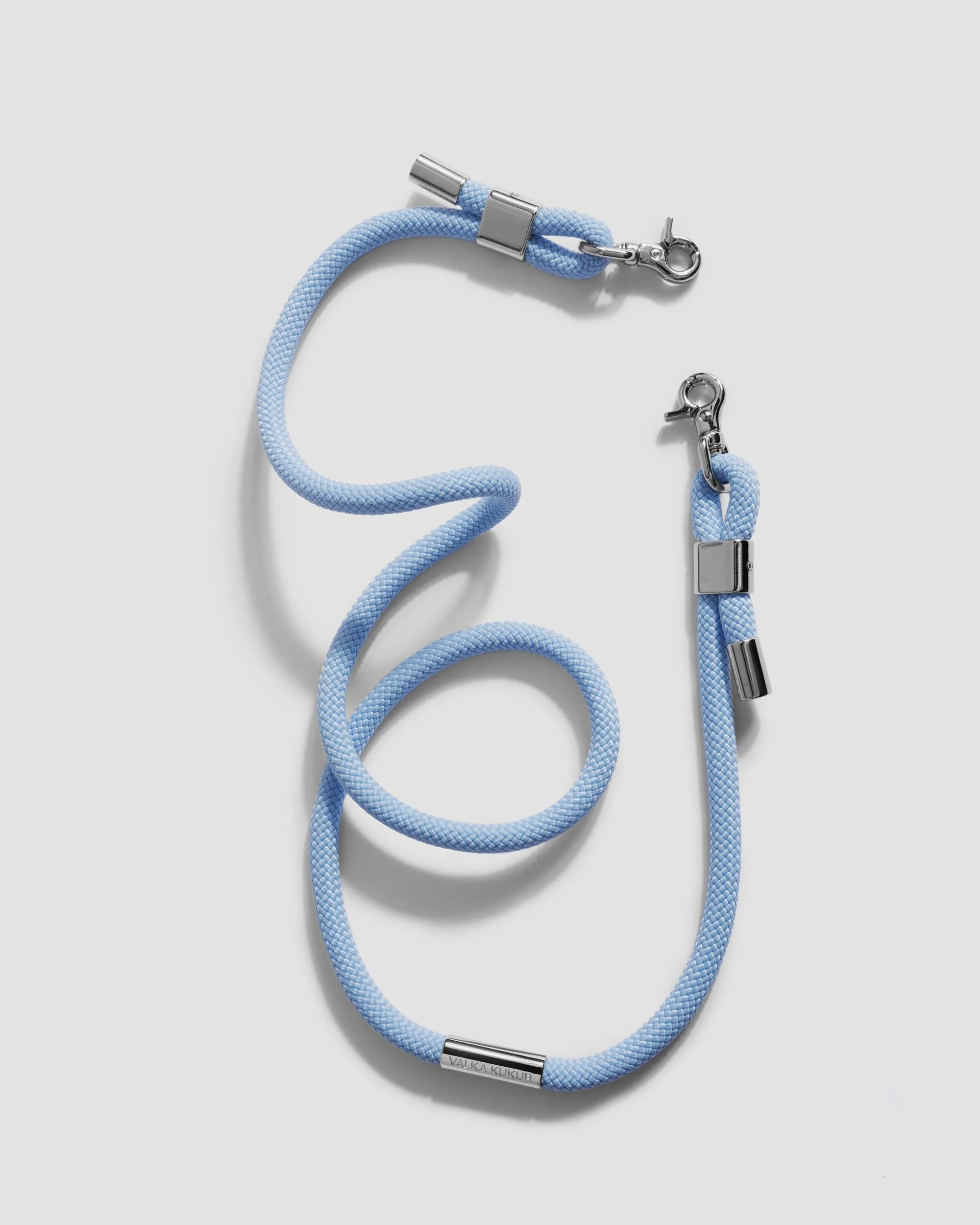 【VALKA KUKUR】TINY BABY BLUE Tiny leashes and collars — VALKA KUKUR Modern sophsticated leashes
